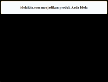 Tablet Screenshot of idolakita.com